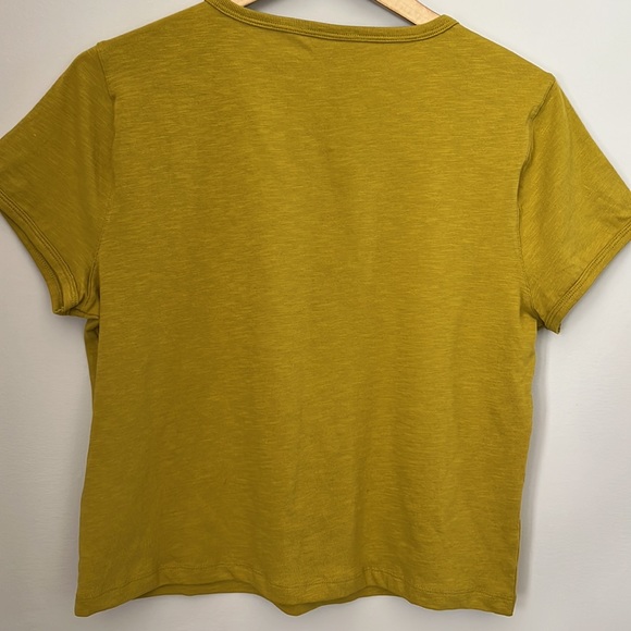 J Crew Organic Cotton Slub Cropped Tee size large NWT - Picture 5 of 8